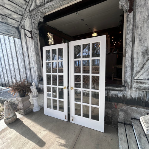 15 Lite French Doors with Double Pane Glass