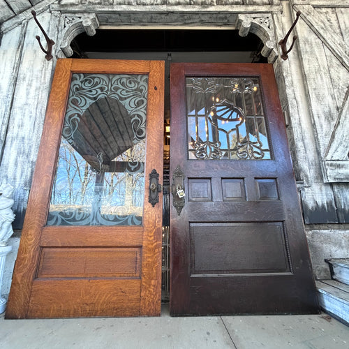 42” Antique Entry Doors