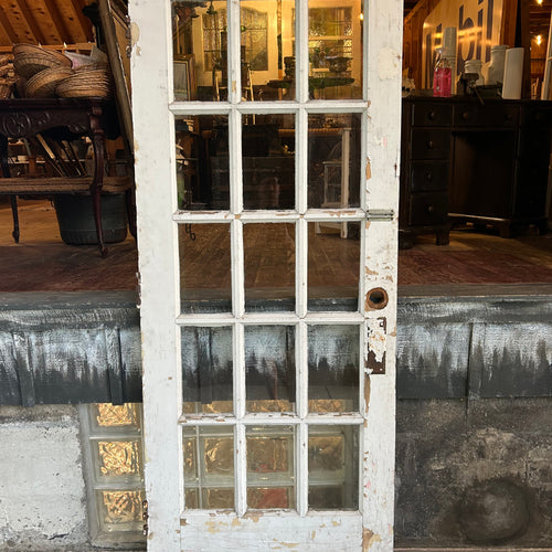 Antique Door (15 Lite) Original Wavy Glass