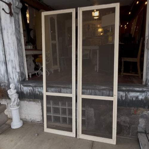 91” Tall Antique French Screen Doors