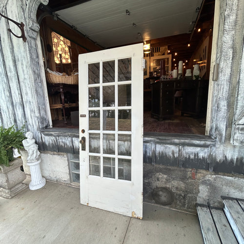 Antique 15 Lite Beveled Glass Door
