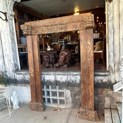 Hand Carved Doors w/Frame