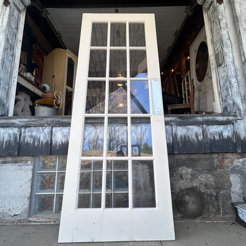 Gorgeous Antique 15 Lite Butler’s Door with Original Wavy Glass