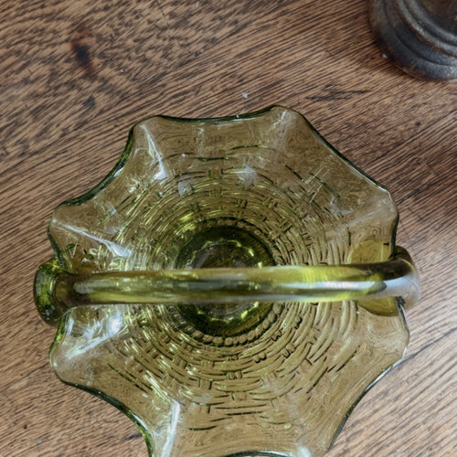 Vintage Glass Basket