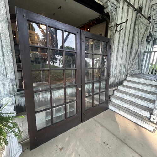 Pair of 42” Antique Wavy Glass French Doors (84” Opening)