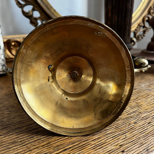 Vintage Brass Tulip Candelabra