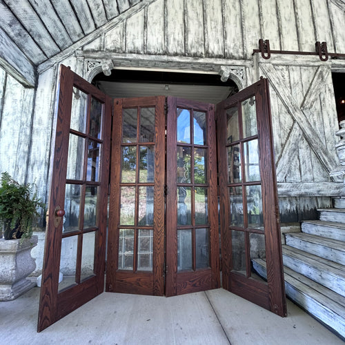Beautiful Antique Wavy Glass Bifold Doors (for 8ft opening)