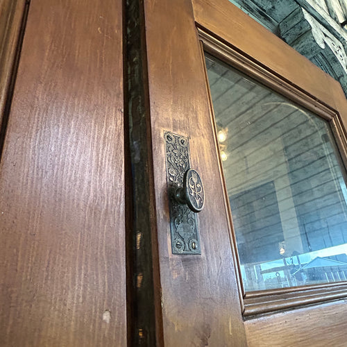 8ft Antique Oak Entry Doors
