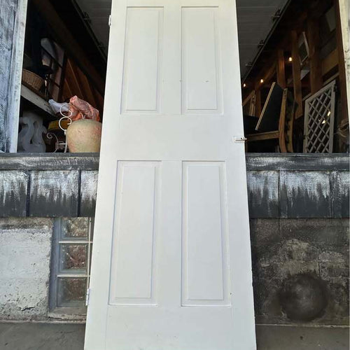 Vintage White 4-Panel Interior Door