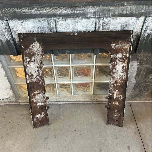 Antique Cast Iron Fireplace Surround