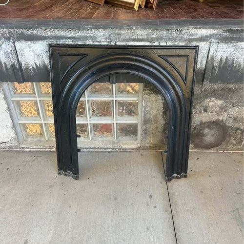 Antique Cast Iron Arched Fireplace Surround