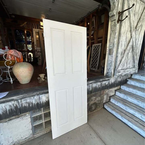 Vintage White 4-Panel Interior Door