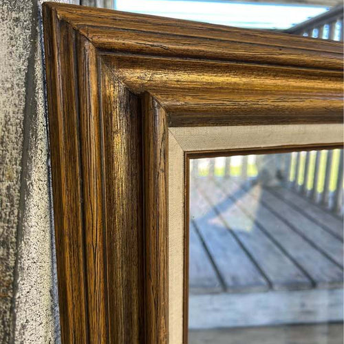 Gold Ornate Picture Frame with Linen Liner