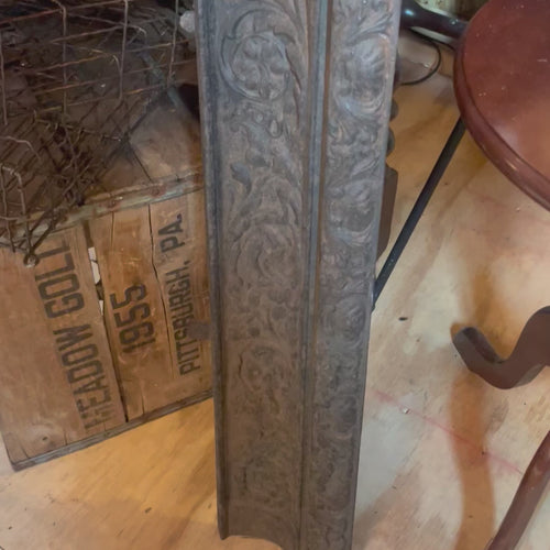 Antique Cast Iron Fireplace Insert Surround