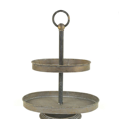 Metal Two Tier Tray